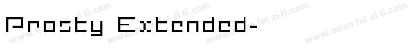 Prosty Extended字体转换